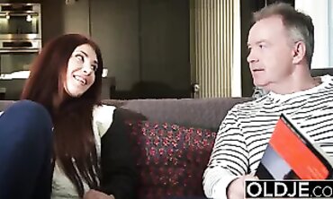 Big Breasted Prostitute Gives First Ever Blowjob to Customer