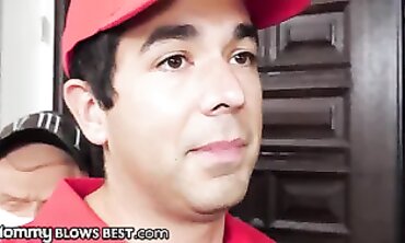 Brazilian Cougar MILF Swallows Deliver Boy in Passionate Blowjob