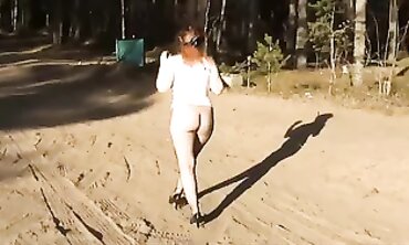 Hot MILF Fitness Guru Shows You How to Wear Your Workout Clothes Without Undergarments