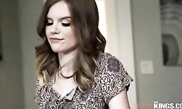 Teenage Stepsis' First Time Riding Her Older Brother's Big Dick - POV