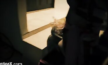 Asian Hottie Dressed As A Vampire Gives An Erotic Blowjob And Rides Her Partner's Hard Dick To Orgasm During The Full Moon