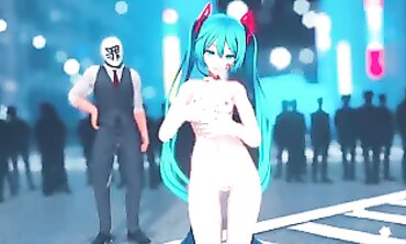 MMD Chick Fights - Long Haired Witch vs Short-Hairstyle Girl in Epic Battle