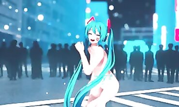 MMD Chick Fights - Long Haired Witch vs Short-Hairstyle Girl in Epic Battle