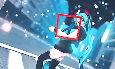 MMD Chick Fights - Long Haired Witch vs Short-Hairstyle Girl in Epic Battle