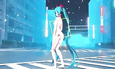 MMD Chick Fights - Long Haired Witch vs Short-Hairstyle Girl in Epic Battle