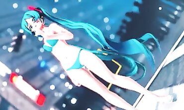 MMD Chick Fights - Long Haired Witch vs Short-Hairstyle Girl in Epic Battle