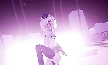 MMD Anime Girl Gets Fucked From Behind - Creampie Surprise