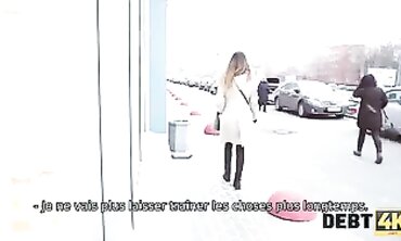 Hot MILF Uses Credit Agent To Pay Off Her Loan - French Pornstar Roxanne Lipstic