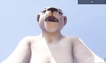 Kinky Teen Facesitting Blowjob - Point-of View (POV) with Kira The Lioness