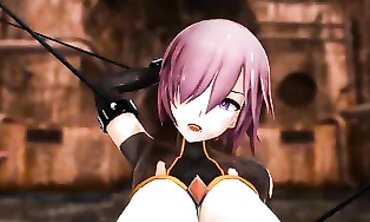MMD Anime Girl Rides Reverse Cowgirl And Double Creampie