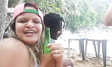 Hot Brazilian Milf Exposes Herself in Public Bathroom at Beach - Brazzil Porn