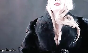 MILF Mother Fetish - Mom In Leather Gloves And Boots Playing With Herself