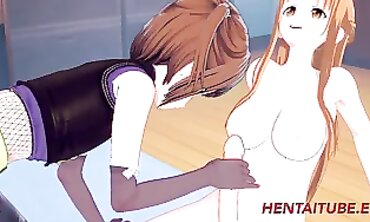 Animated Adventure of Sword Art Online's Hermaphrodite Character - Aso Naegaki x Kirito