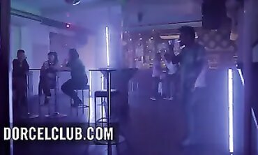 French Queen Clea Galotti Seduces Bartender In WC - Hot Blonde MILF Fucks For A Drink