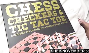 Erotic Role Play - Black Couple Plays A Sexual Intense Round Of Chess