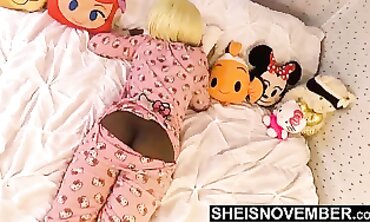 Sleepover Surprise! Older Brother Creeps On barely legal Stepsister's Pussy