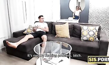 Step Sister's First Time - Taboo Step Brother Fucks His New Stepsister In Her Ass