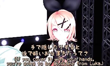 Miku Fack - Sexy Cosplay Girl Dances to Electronic Music in Virtual Reality