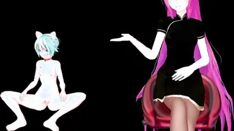 Miku Fack - Sexy Cosplay Girl Dances to Electronic Music in Virtual Reality