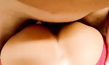 Mature Cougar Masturbates In Red Lingerie - POV