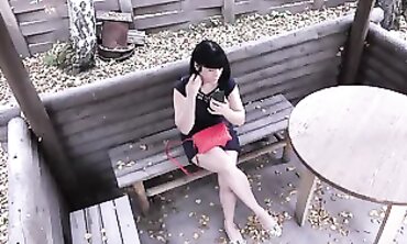Outdoor Public Pissing Adventure - Secret Camera Captures Dark Haired Beauties