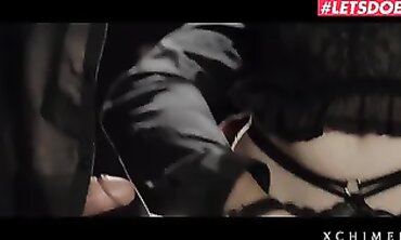 Mysterious Seductress Masha Cross Gets Her Ass Pounded By Two Handsome Studs