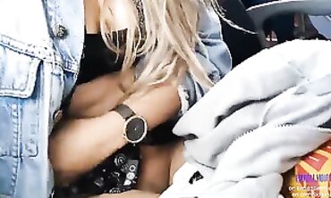 Hot Blonde Teen Gives Sensual Handjob With A Twist - POV