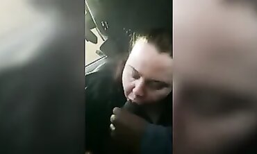 Ebony Babe Gives Blowjob in Public - Car Wash Surprise