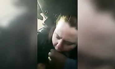 Ebony Babe Gives Blowjob in Public - Car Wash Surprise
