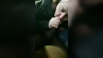 Ebony Babe Gives Blowjob in Public - Car Wash Surprise