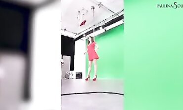 Hot Babe Gives Erotic Striptease & Masturbation Show - Sexy Brunette Teen Fucked Hard