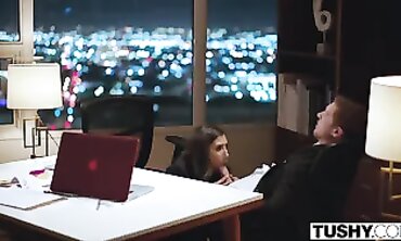 Tushy's Gia Rose Gets Her Widely Opened Ass Fucked Hard" or "Ass-Fucking Queen - Anal Sex with Huge Load on Face in HD