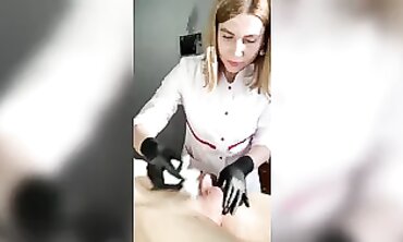 Beautiful Blonde Babe Gets Surprisingly Stiff Trimming Job