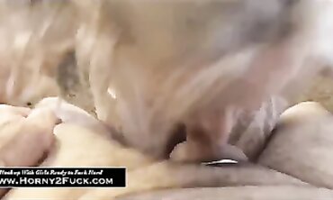 Next Door Ashley Fucks Her Neighbor's Rock Hard Dick - POV Blowjob