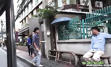 Thailand's Hottest Patrolling Babe Gets Fucked Hard By A Sex God