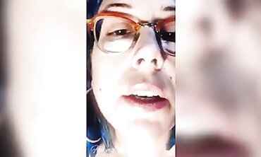Blue Haired Babe Fetish - Smoking Hot MILF in Fishnet Stocking Sensual Tease