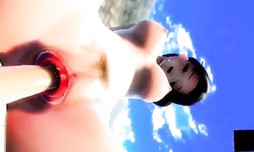 MMD - Sexual Roleplay with Sailor Girl in Uniform Fucked Hard By Her Commander
