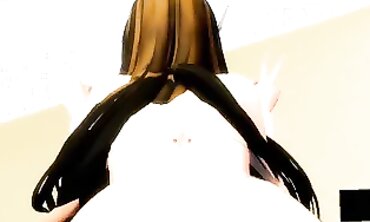 MMD - Sexual Roleplay with Sailor Girl in Uniform Fucked Hard By Her Commander