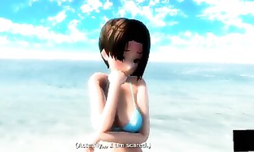 MMD - Sexual Roleplay with Sailor Girl in Uniform Fucked Hard By Her Commander