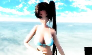 MMD - Sexual Roleplay with Sailor Girl in Uniform Fucked Hard By Her Commander