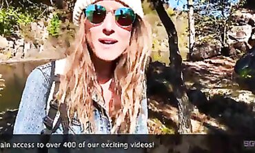 Outdoor Freaks - Exploring Nature's Beauties with Hot Blonde Babe