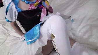 3-Way Cosplay Threesome with Sexual Role Play - Princess Peach, Elsa from Frozen, And Ariel The Little Mermaid