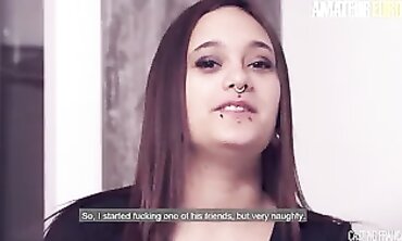 Canadian Cutie's First Anal Adventure with Older Man