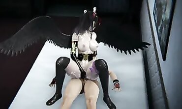 DOANimaion - Sexual Fantasy Encounter Between Demon Hunter And Nekomata