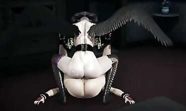 DOANimaion - Sexual Fantasy Encounter Between Demon Hunter And Nekomata