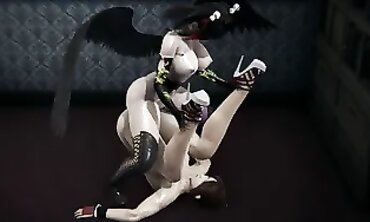 DOANimaion - Sexual Fantasy Encounter Between Demon Hunter And Nekomata