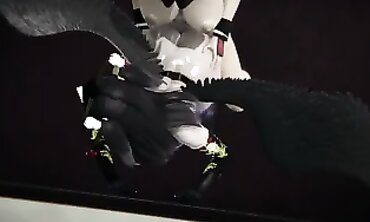 DOANimaion - Sexual Fantasy Encounter Between Demon Hunter And Nekomata