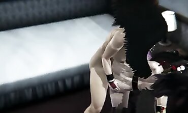 DOANimaion - Sexual Fantasy Encounter Between Demon Hunter And Nekomata
