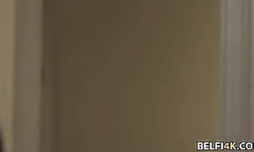 Blond chicks daydreaming about her roomies spunk-pump