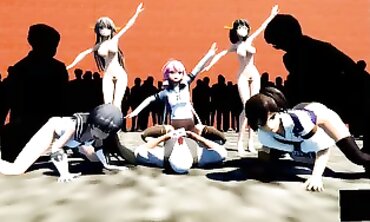 MMD KanColle - Sexual Fantasy Roleplay Game Turned into Hardcore Animation